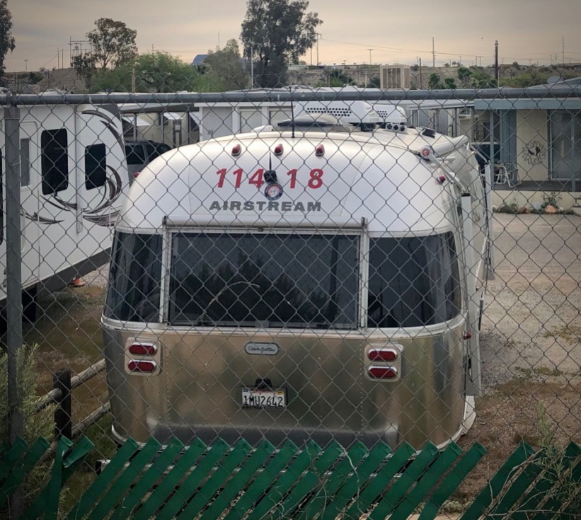 trailer stored